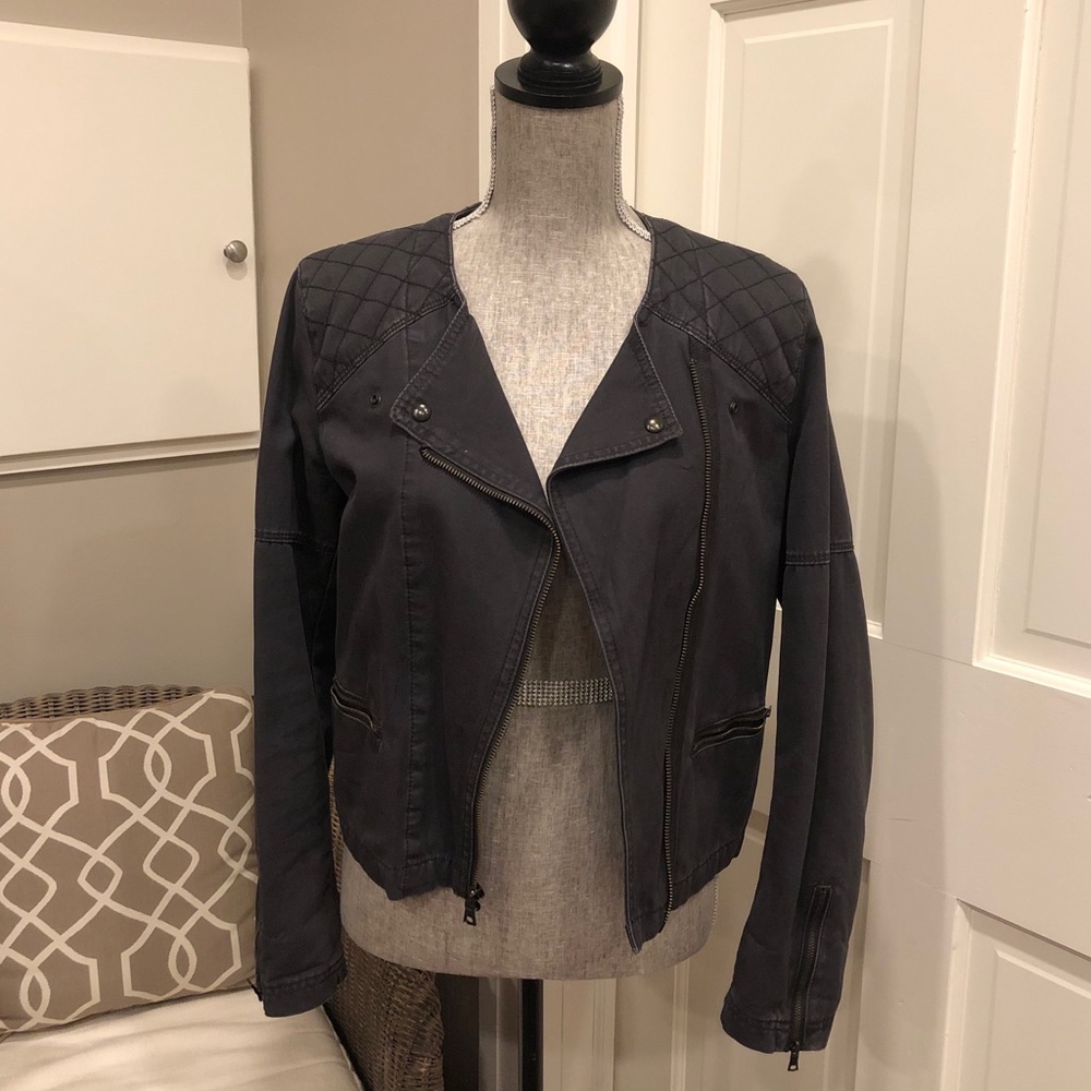 GAP Gray Moto Jacket